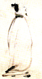 Li Bo,  Kalligraphie von Liang Kai, aus: Goepper, Das Alte China, S.311